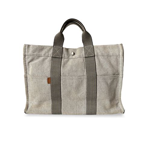 vintage hermes canvas tote|hermes canvas pouch.